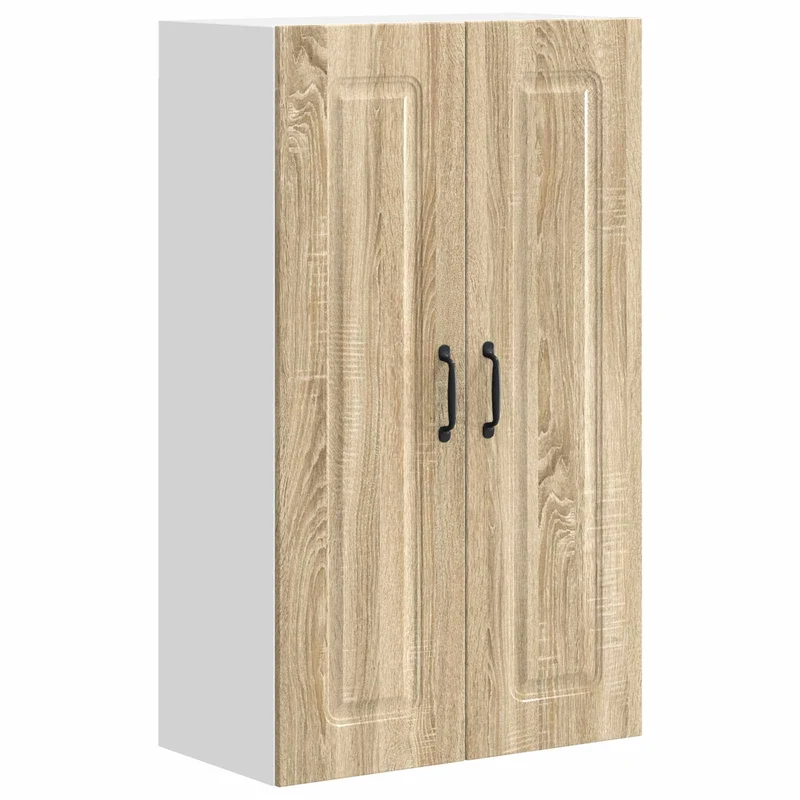 Armoire de cuisine rectangulaire intérieur avec grand espace de stockage moderne 60 x 31 x 100 cm en bois d'ingénierie chêne sonoma 02_0053815