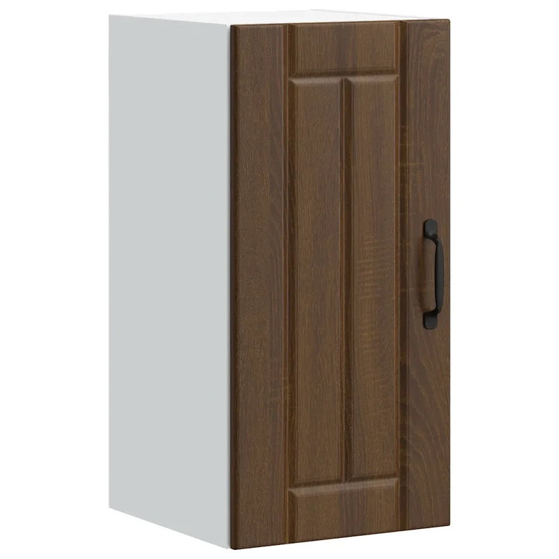 Armoire murale de cuisine design pratique rangement 30 x 31 x 60 cm en bois d'ingénierie chêne marron 02_0050139