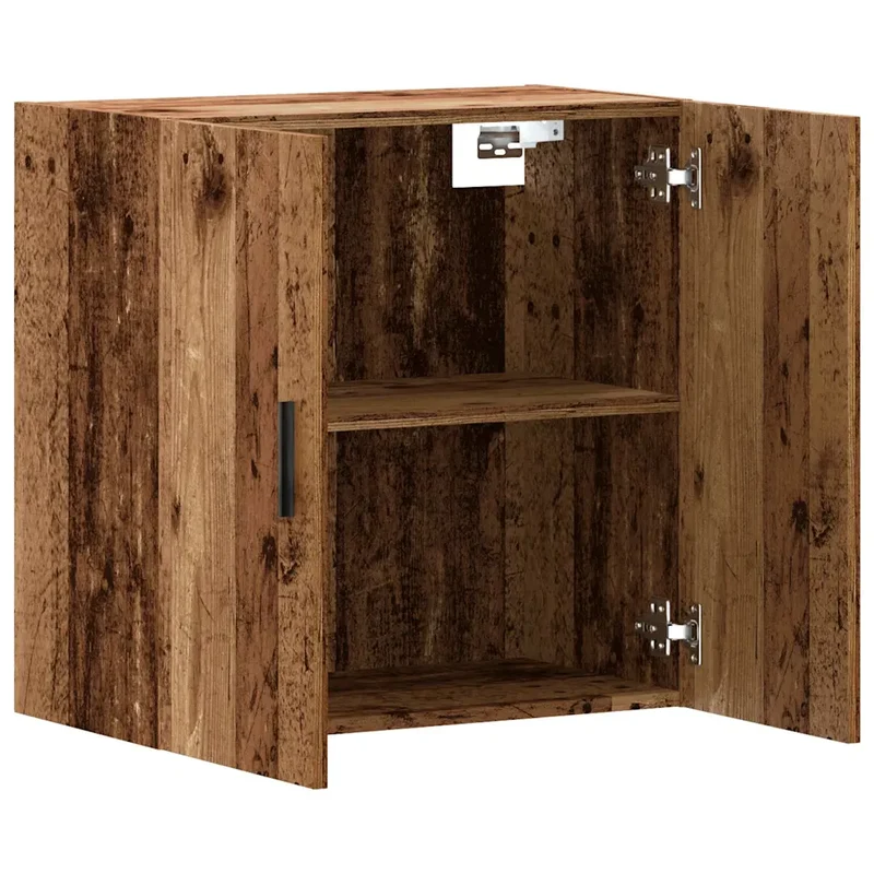 Armoire murale vintage espace de rangement 60 x 31 x 60 cm en bois d'ingénierie vieux bois 02_0051140