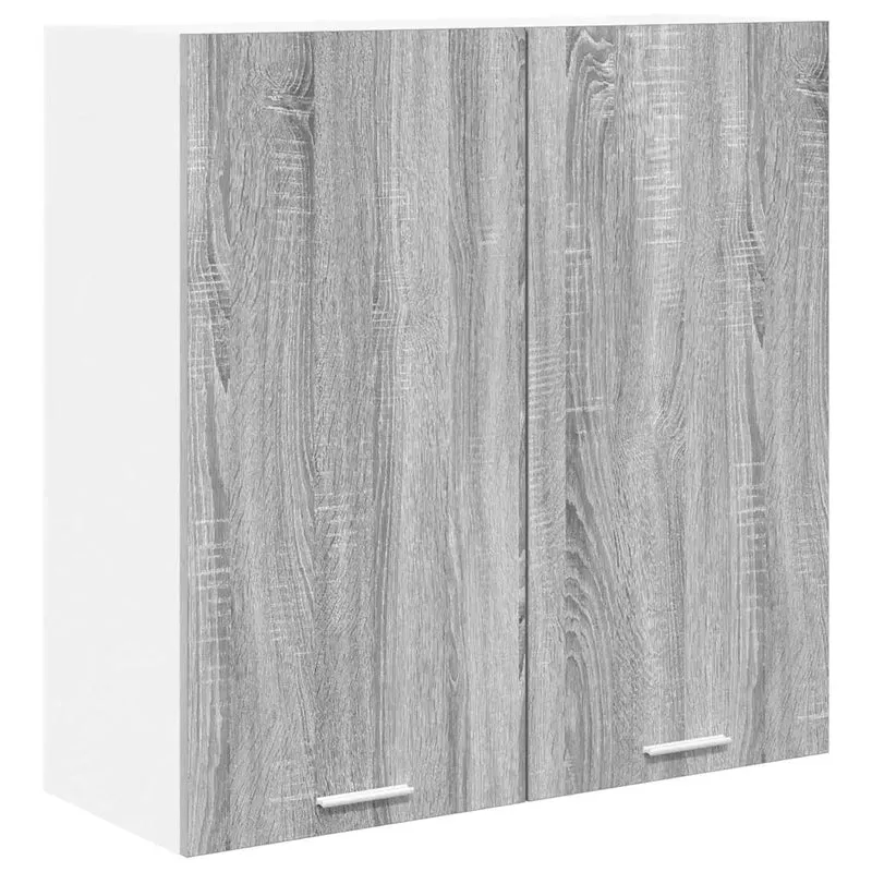 Armoire suspendue moderne grand espace de rangement 80 x 31 x 80 cm en bois d'ingénierie gris sonoma 02_0053326