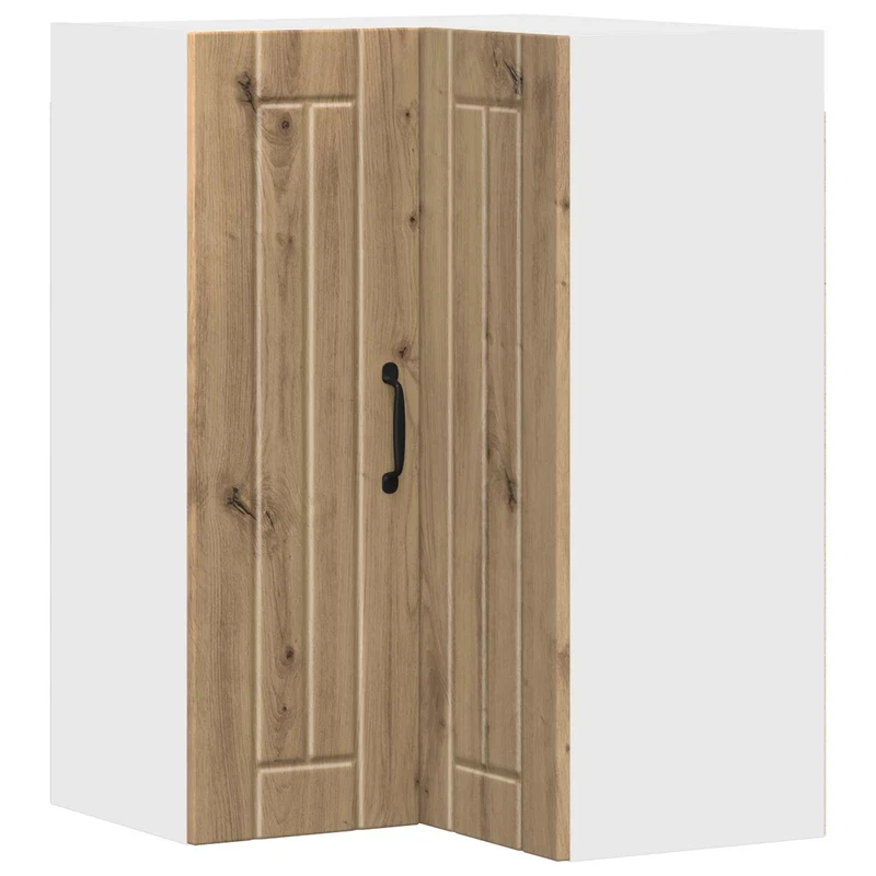 Armoire de cuisine moderne fonctionnelle avec rangement pratique 57 x 57 x 80 cm en bois d'ingénierie chêne artisanal 02_0054101