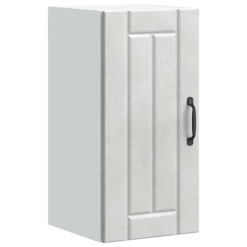 Armoire murale de cuisine Lucca 30 x 31 x 60 cm grand espace de rangement contemporain en bois d'ingénierie gris béton 02_0050136