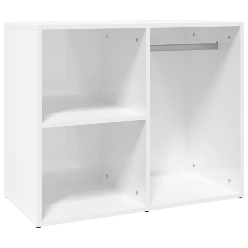 Armoire de dressing moderne design fonctionnelle 80 x 40 x 65 cm en bois d'ingénierie blanc brillant 02_0047957