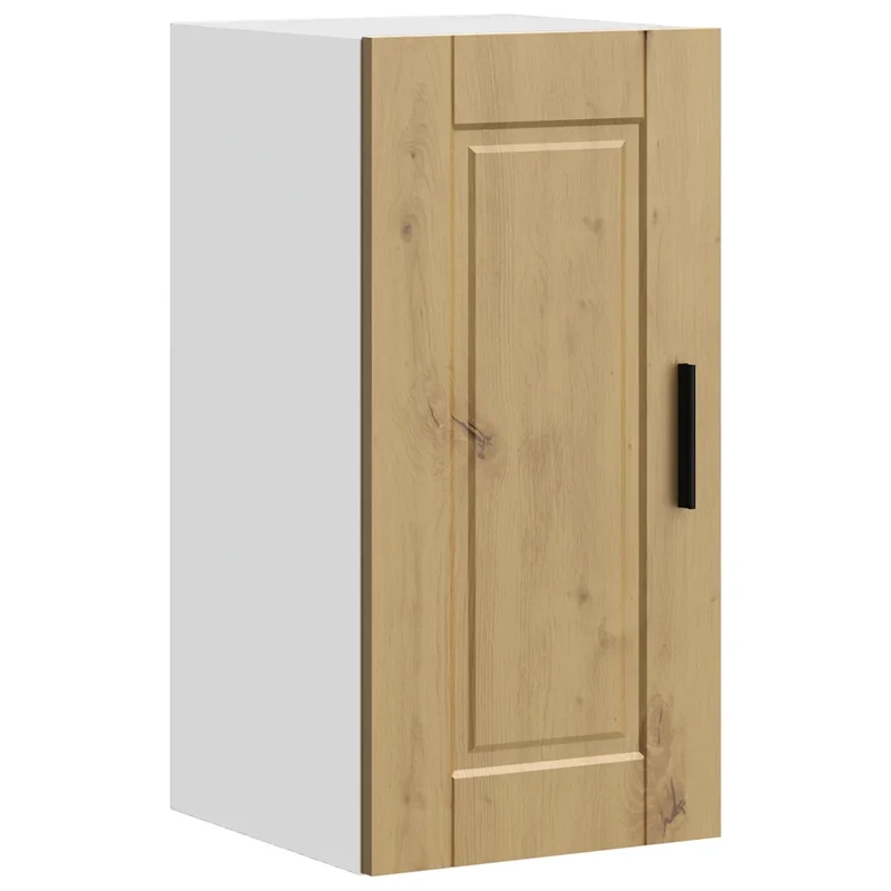 Armoire murale de cuisine bois ingénierie 30 x 31 x 60 cm espace de rangement pratique style contemporain en bois chêne artisanal 02_0050331