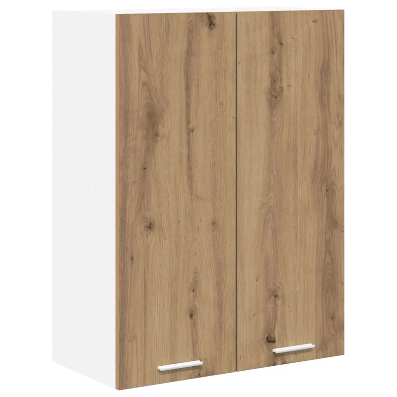 Armoire suspendue moderne intérieure 60 x 31 x 80 cm grand espace de stockage design épuré en bois d'ingénierie chêne artisanal 02_0053320