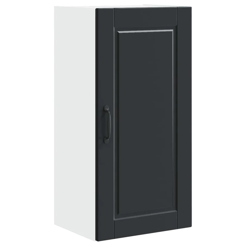 Armoire de cuisine moderne avec rangement optimisé 40 x 31 x 80 cm en bois d'ingénierie noir 02_0054370