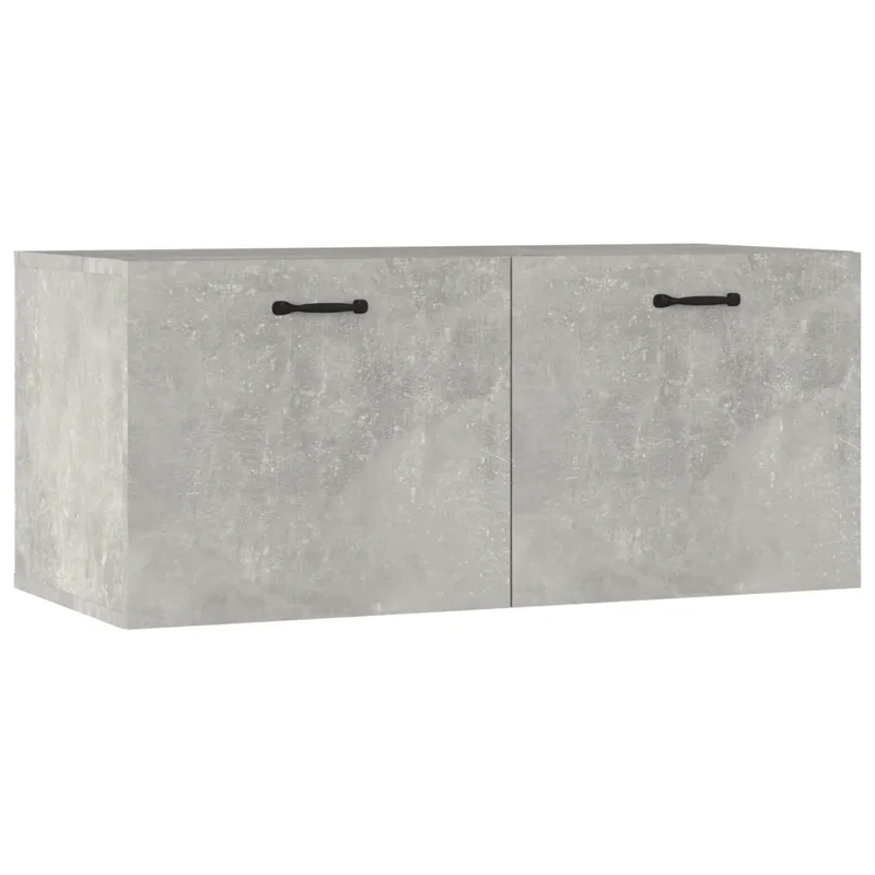 Armoire murale rangement espace design moderne 80 x 36 x 35 cm en bois gris béton 02_0048056