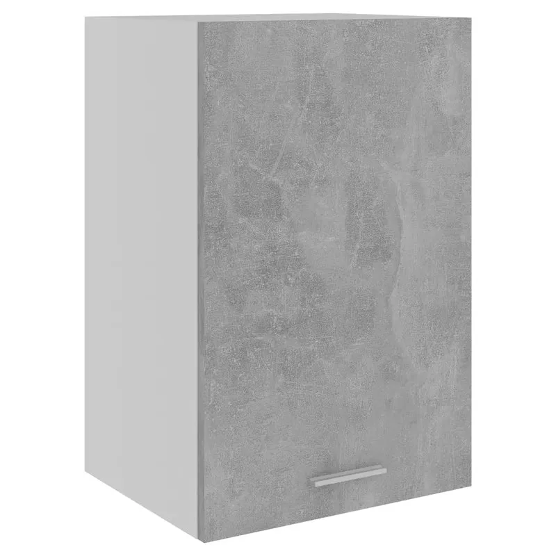 Armoire suspendue design moderne rangement cuisine 39,5 x 31 x 60 cm en bois d'ingénierie gris béton 02_0047674