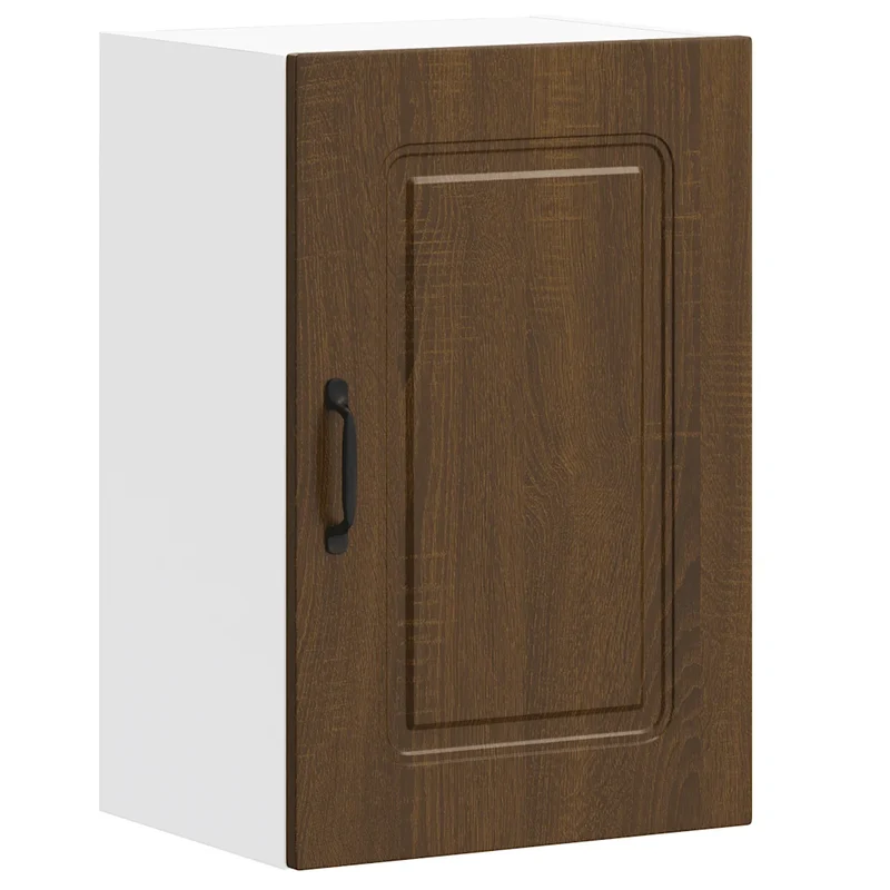 Armoire murale de cuisine 40 x 31 x 60 cm rangement optimisé design moderne en bois d'ingénierie chêne marron 02_0049977