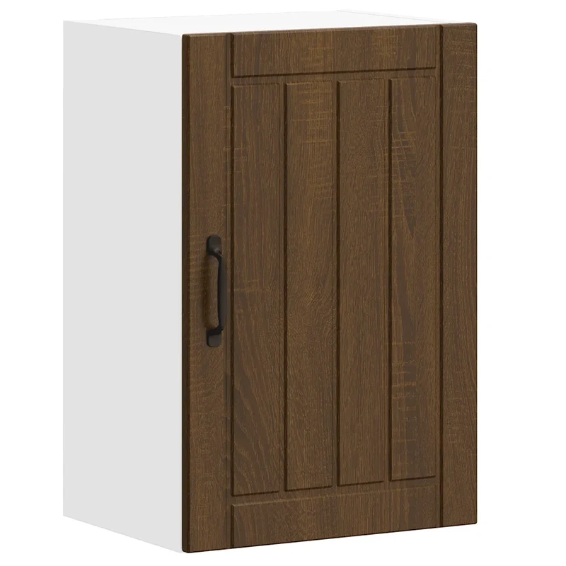 Armoire murale de cuisine design moderne 40 x 31 x 60 cm rangement pratique en bois d'ingénierie chêne marron 02_0050149