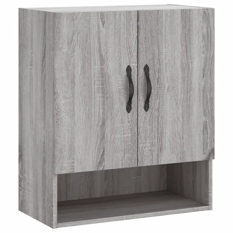 Armoire murale pratique rangement décoratif 60 x 31 x 70 cm en bois d'ingénierie sonoma gris 02_0048764