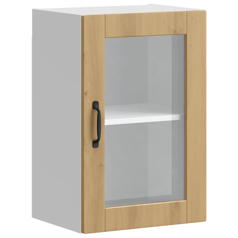 Armoire murale de cuisine design moderne 40 x 31 x 60 cm grande capacité rangement en bois chêne artisanal 02_0050321