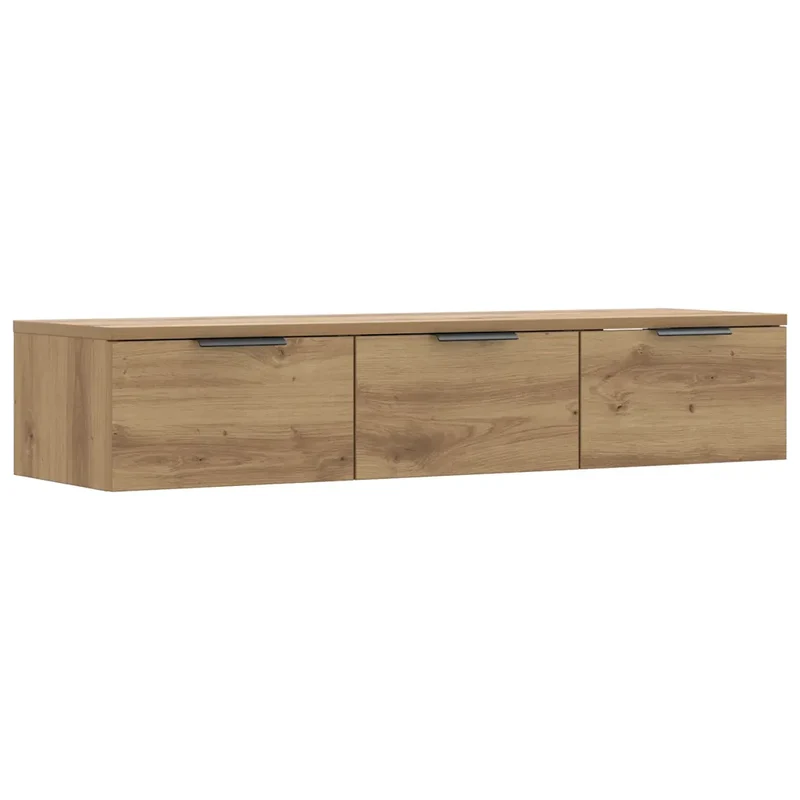 Armoire murale en bois d'ingénierie élégant et pratique 102 x 30 x 20 cm en bois chêne artisanal 02_0050989