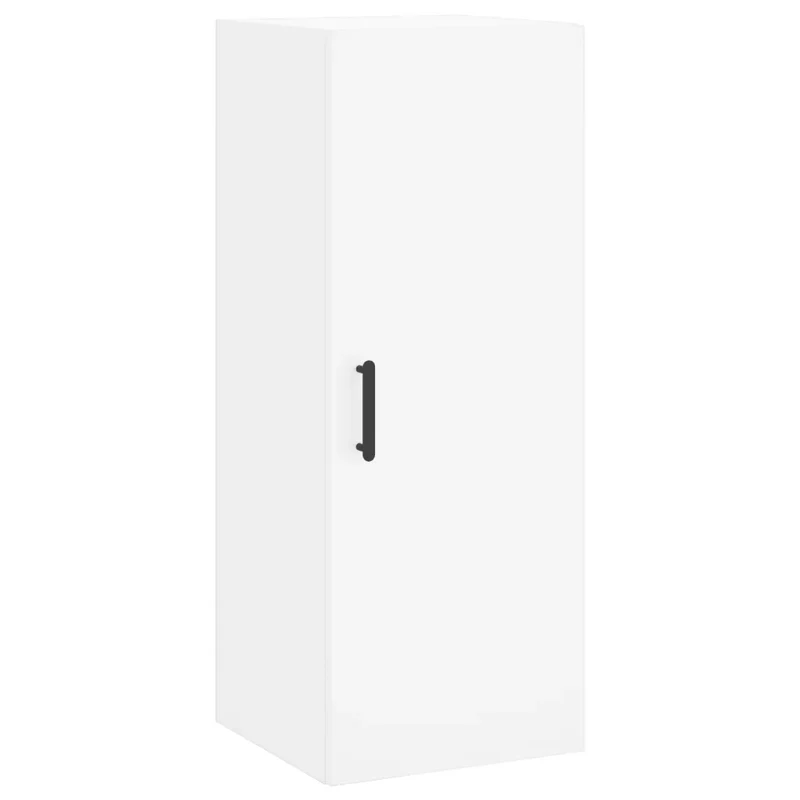 Armoire murale design pratique rangement 34,5 x 34 x 90 cm en bois d'ingénierie blanc 02_0048665