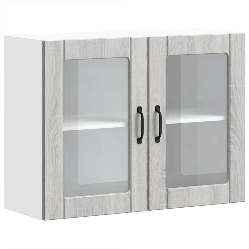 Armoire murale de cuisine design moderne pour maximiser l'espace 80 x 31 x 60 cm en bois gris sonoma 02_0050198