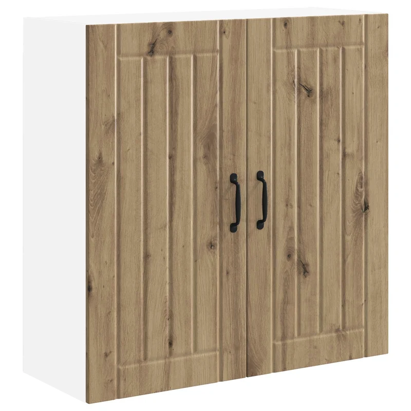 Armoire de cuisine moderne fonctionnelle rangement pratique 80 x 31 x 80 cm en bois d'ingénierie chêne artisanal 02_0054081