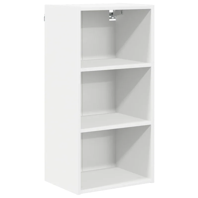 Armoire suspendue moderne avec grand espace de stockage 40 x 29,5 x 80 cm en bois d'ingénierie blanc 02_0053481