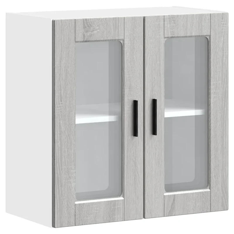 Armoire murale de cuisine design mural rangement 60 x 31 x 60 cm facile d'entretien en bois sonoma gris 02_0050428