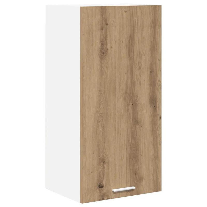 Armoire suspendue de cuisine moderne 40 x 31 x 80 cm grand espace de rangement finition épurée en bois d'ingénierie blanc 02_0053304
