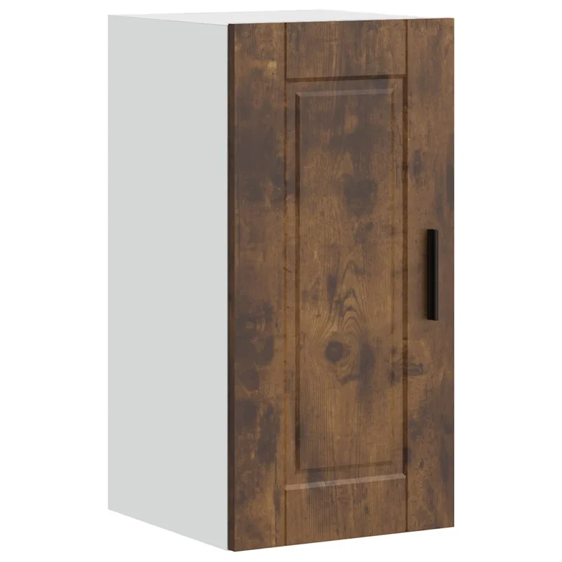 Armoire murale de cuisine pratique rangement 30 x 31 x 60 cm style moderne en bois d'ingénierie chêne fumé 02_0050327