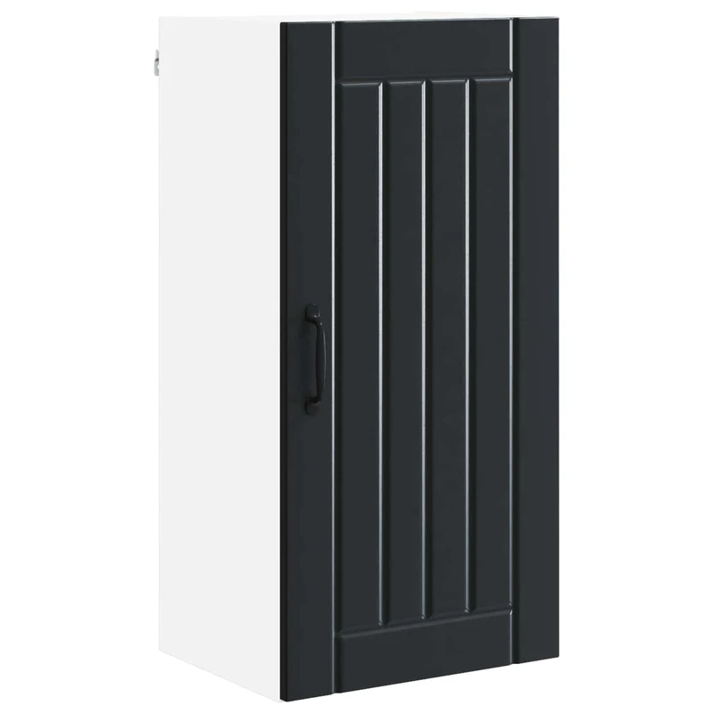 Armoire de cuisine moderne épurée rangement pratique 40 x 31 x 80 cm en bois d'ingénierie noir 02_0054043