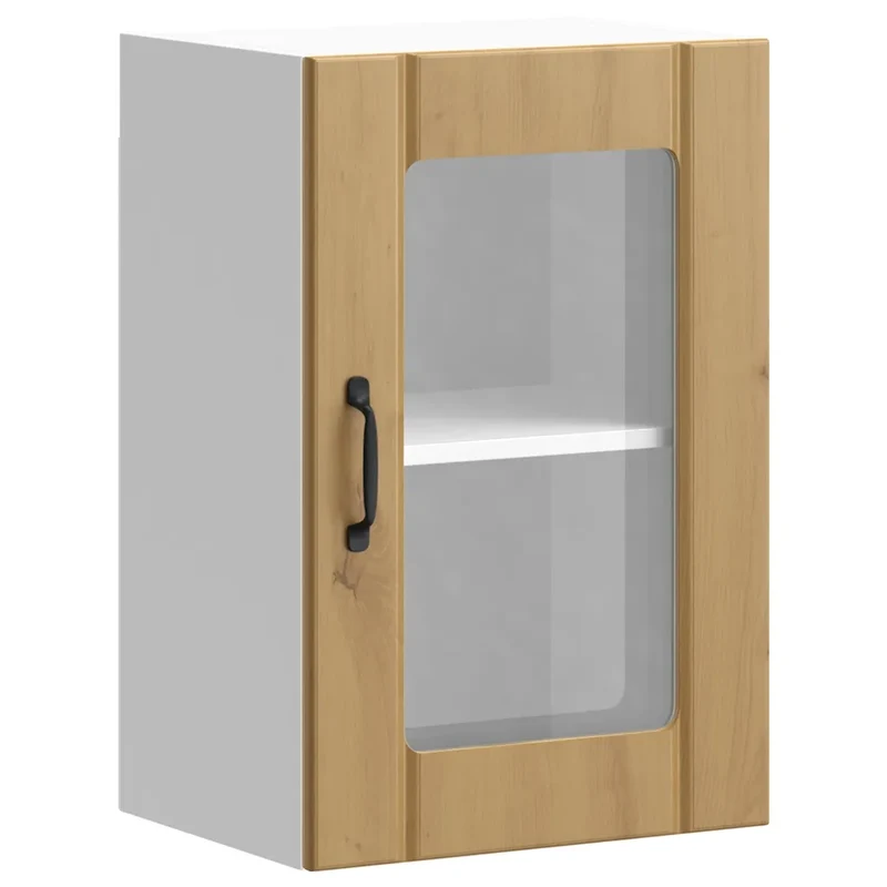 Armoire murale de cuisine design murale 40 x 31 x 60 cm grand espace rangement en bois chêne artisanal 02_0050131