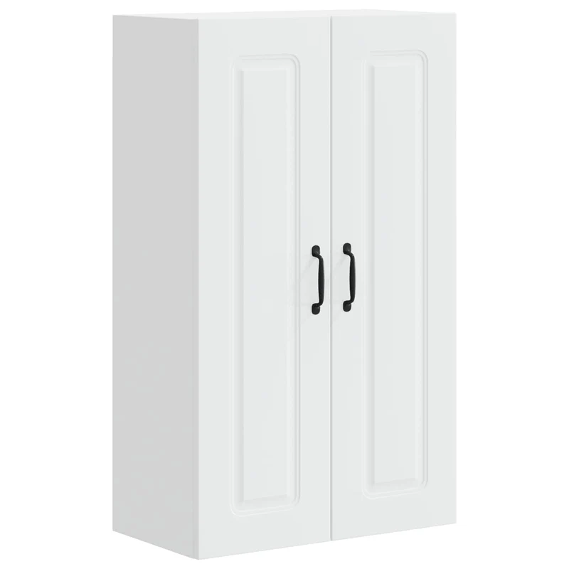 Armoire de cuisine moderne avec grand rangement design épuré 60 x 31 x 100 cm en bois d'ingénierie blanc 02_0053813