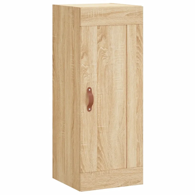 Armoire murale rangement élégante 34,5 x 34 x 90 cm en bois d'ingénierie chêne sonoma 02_0048939