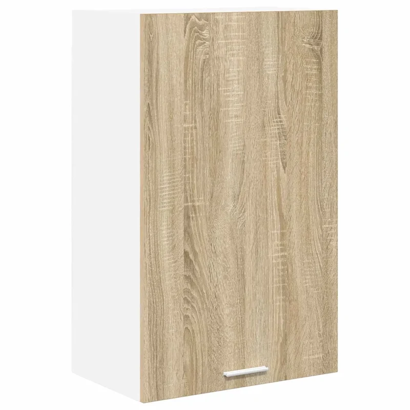 Armoire suspendue moderne design contemporain 50 x 31 x 80 cm grand espace de stockage en bois d'ingénierie blanc 02_0053307
