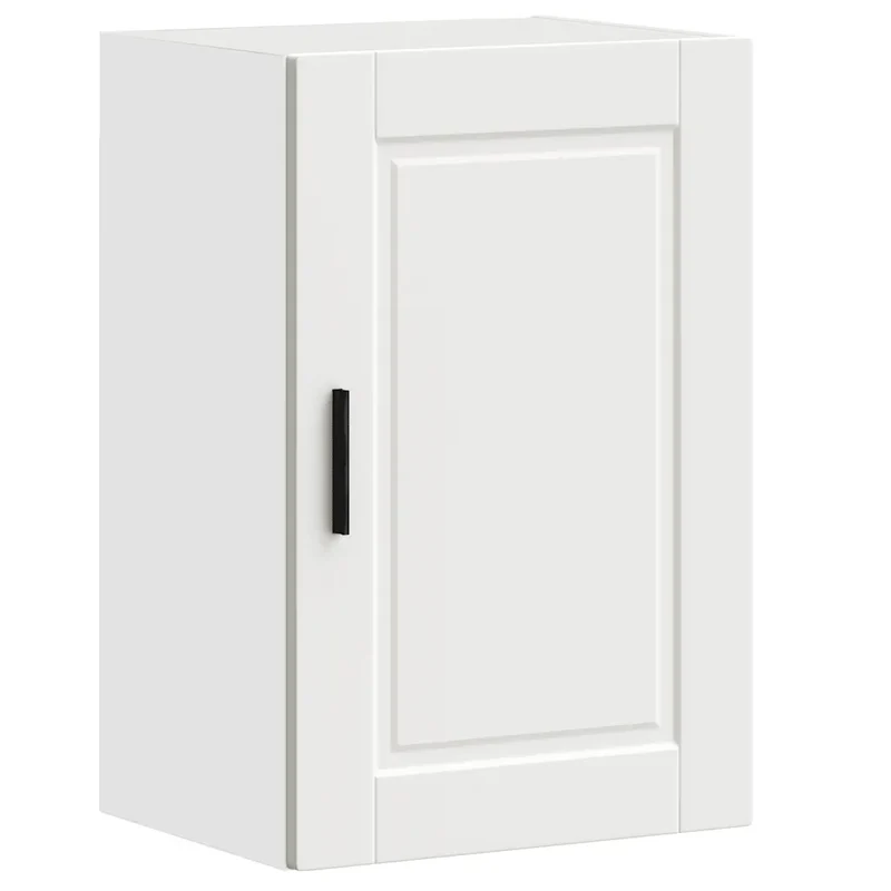 Armoire murale de cuisine contemporaine rangement pratique 40 x 31 x 60 cm en bois d'ingénierie blanc 02_0050332