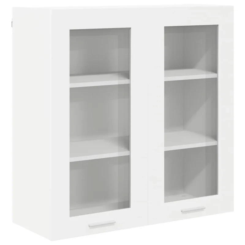Armoire suspendue moderne avec grand espace de rangement 80 x 31 x 80 cm en bois d'ingénierie blanc 02_0053361