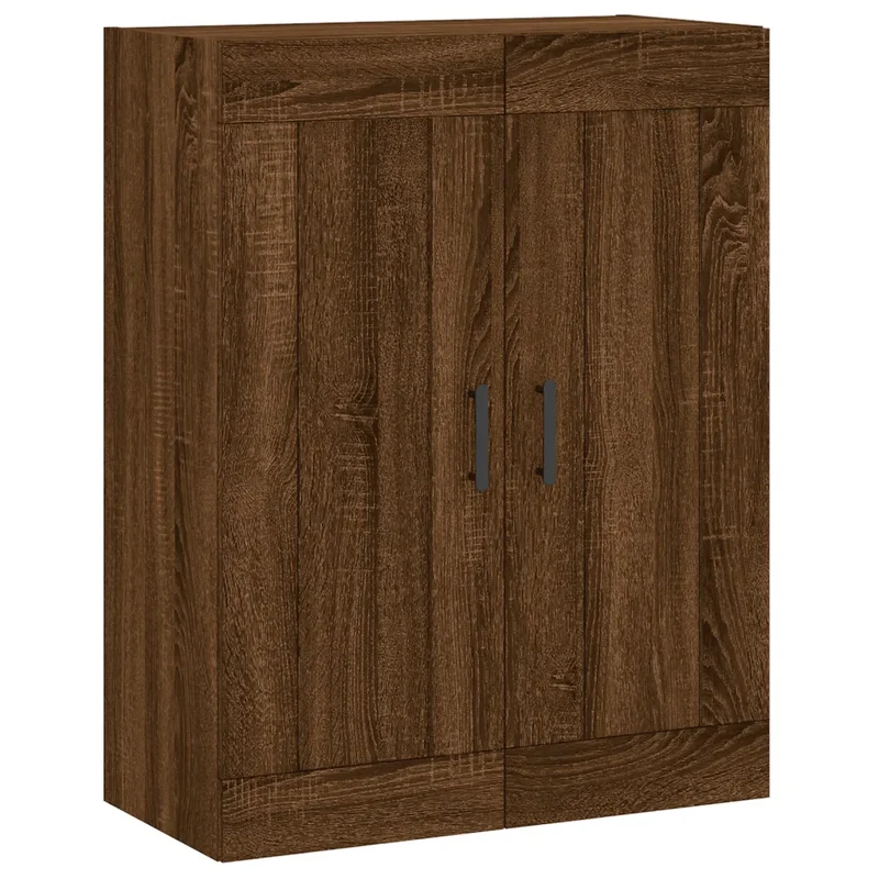 Armoire murale élégante design intemporel 69,5 x 34 x 90 cm en bois d'ingénierie chêne marron 02_0048923