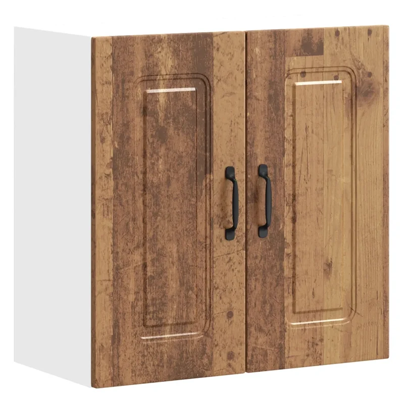 Armoire murale de cuisine optimisée rangement 60 x 31 x 60 cm en bois d'ingénierie vieux bois 02_0049990