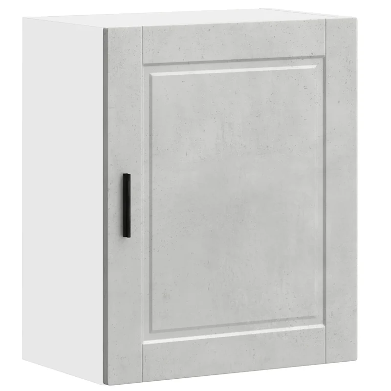 Armoire murale de cuisine design moderne avec porte 50 x 31 x 60 cm en bois d'ingénierie gris béton 02_0050350