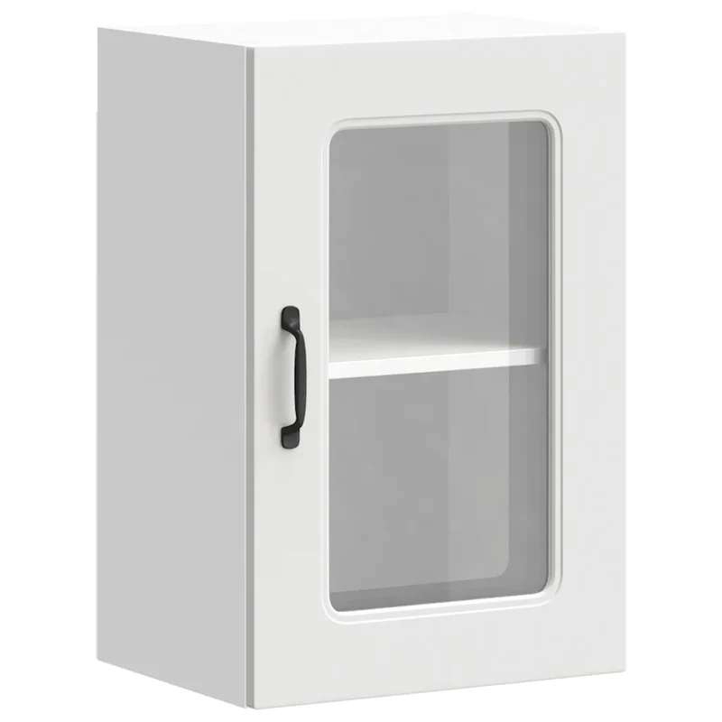 Armoire murale de cuisine moderne rangement pratique 40 x 31 x 60 cm en bois blanc 02_0049950