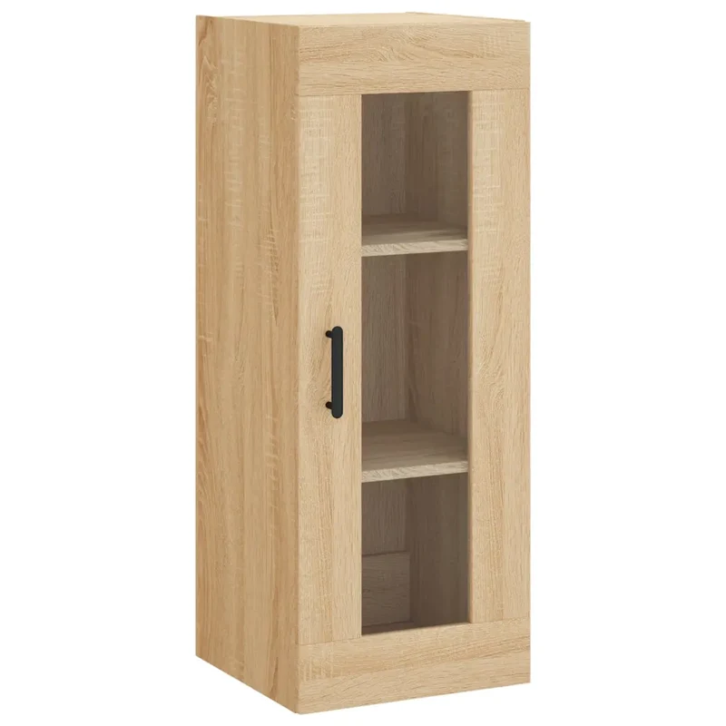Armoire murale design polyvalente rangement 34,5 x 34 x 90 cm en bois d'ingénierie chêne sonoma 02_0048686