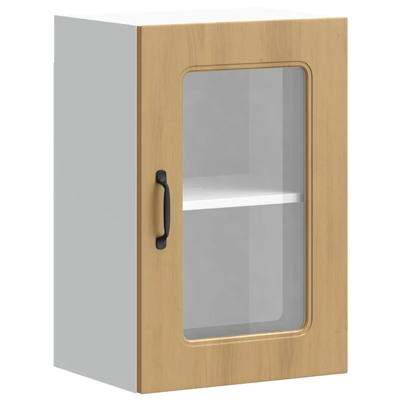 Armoire murale de cuisine optimisée rangement pratique 40 x 31 x 60 cm en bois d'ingénierie chêne artisanal 02_0049959