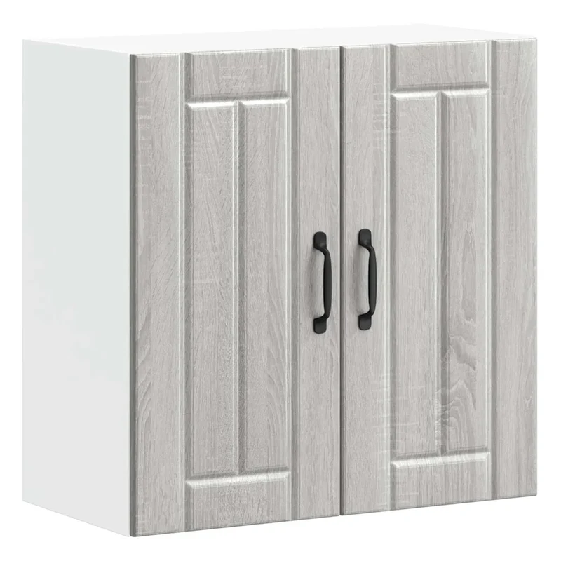 Armoire murale de cuisine design fonctionnelle 60 x 31 x 60 cm en bois d'ingénierie sonoma gris 02_0050168