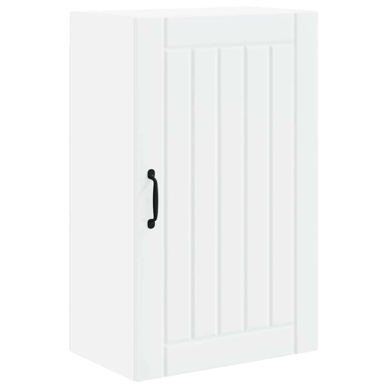 Armoire de cuisine rectangulaire moderne rangement pratique 50 x 31 x 80 cm en bois d'ingénierie blanc 02_0054052