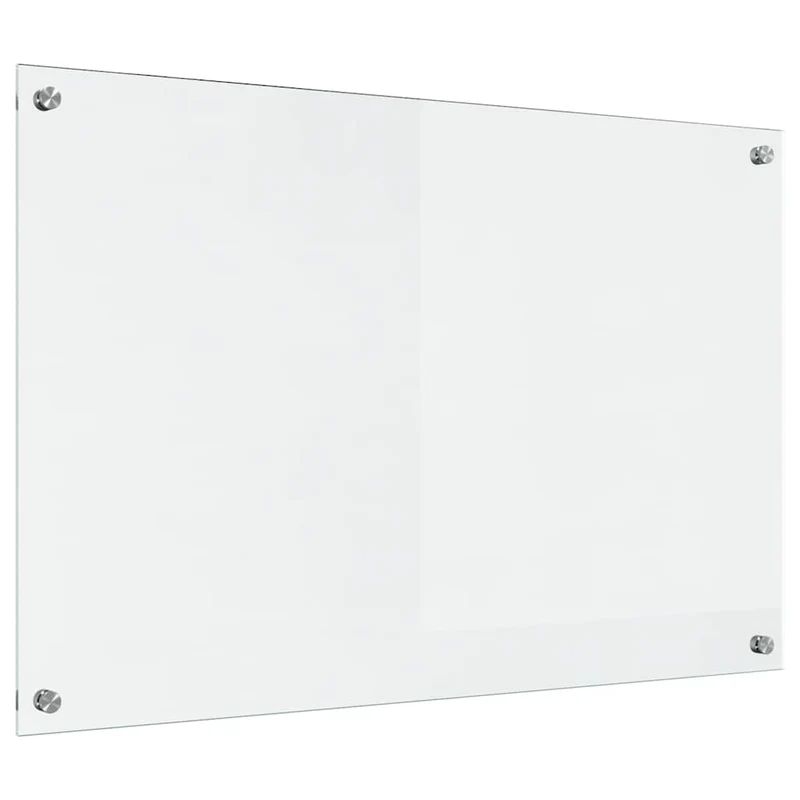 Protection de cuisine moderne 90 x 60 cm durable facile entretien style épuré en verre trempé transparent 02_0059117