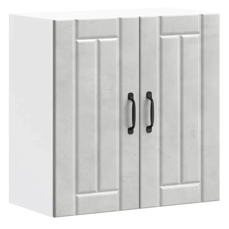 Armoire murale de cuisine design contemporain rangement pratique 60 x 31 x 60 cm en bois d'ingénierie gris béton 02_0050166