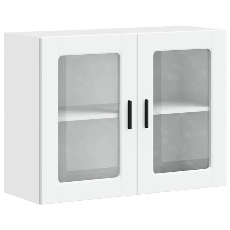 Armoire murale de cuisine contemporaine design rangement 80 x 31 x 60 cm en bois blanc 02_0050392