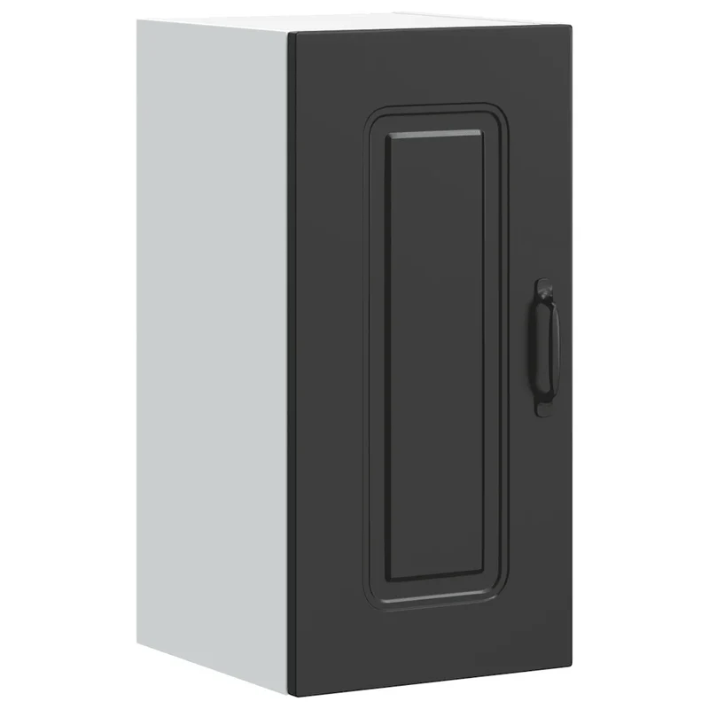 Armoire murale de cuisine Kalmar rangement noir 30 x 31 x 60 cm en bois d'ingénierie noir 02_0049961