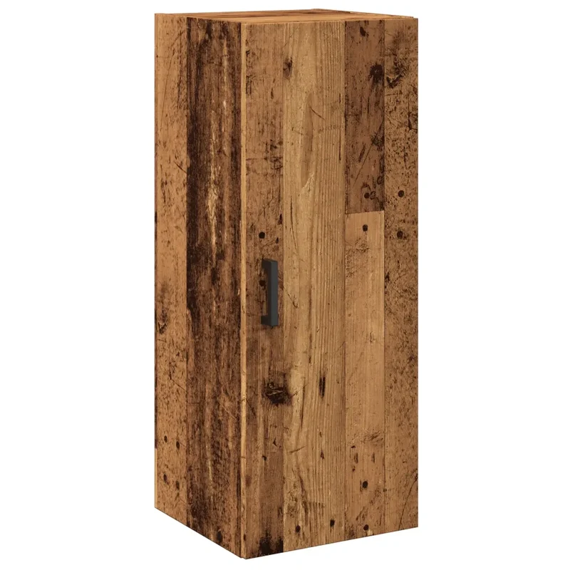 Armoire murale vintage design intemporel espace rangement 34,5 x 34 x 90 cm en bois d'ingénierie vieux bois 02_0051152