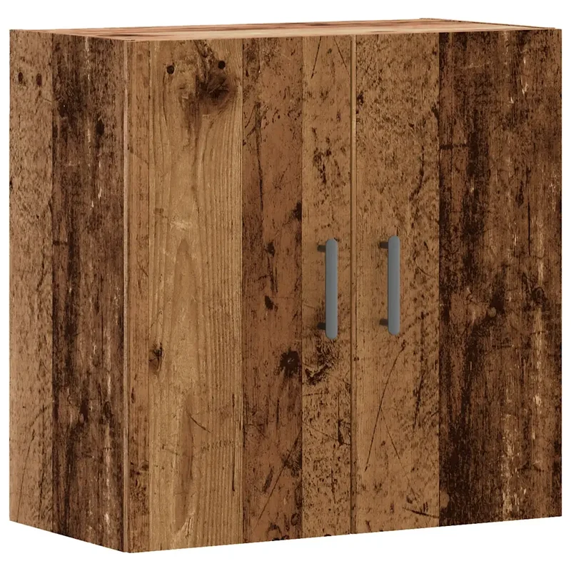 Armoire murale vieux bois 60 x 31 x 60 cm espace de rangement pratique fonction d'affichage en bois d'ingénierie vieux bois 02_0051138