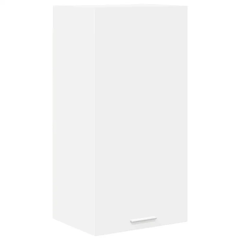 Armoire suspendue moderne style contemporain 40 x 31 x 80 cm grand espace de rangement en bois d'ingénierie blanc 02_0053297