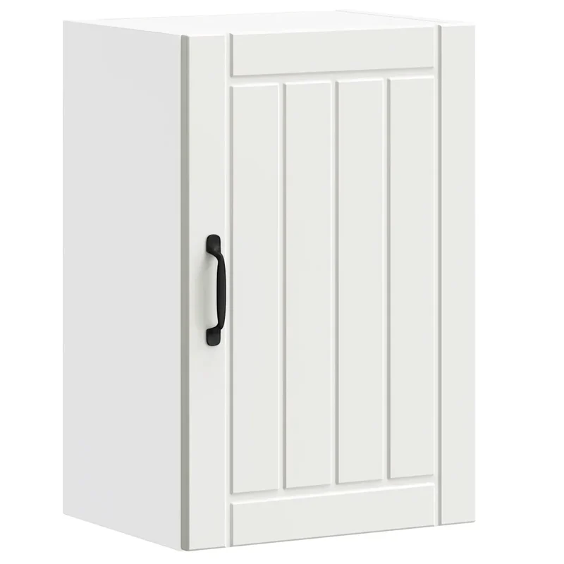 Armoire murale de cuisine design moderne rangement 40 x 31 x 60 cm en bois d'ingénierie blanc 02_0050142