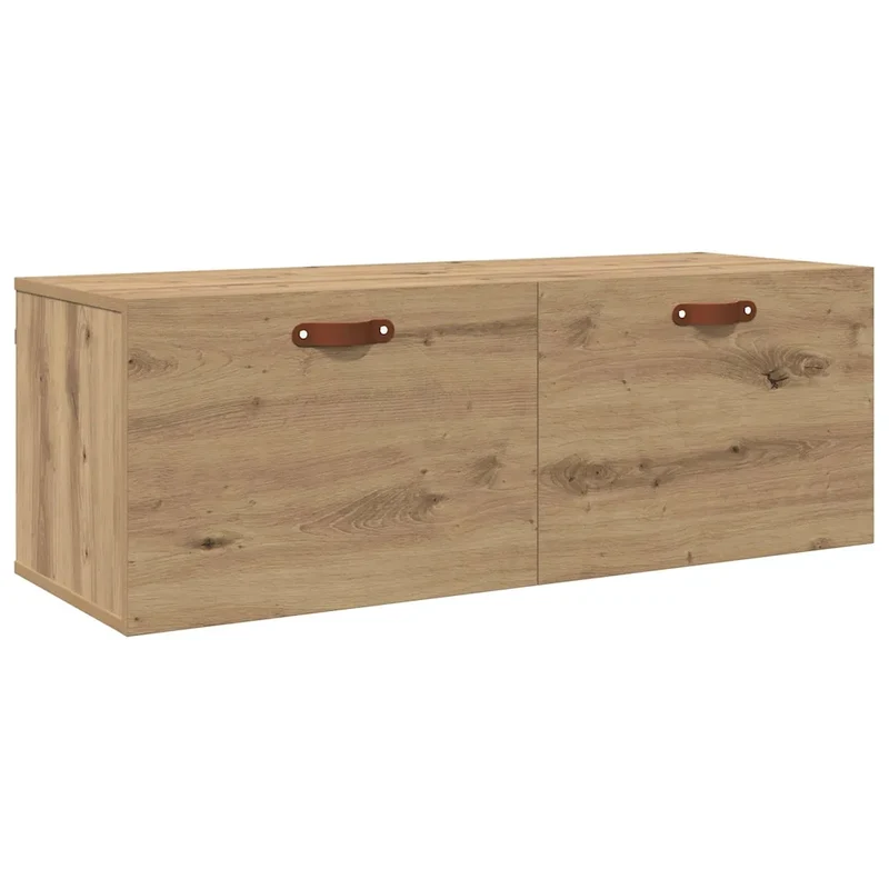 Armoire murale design moderne pratique 100 x 36,5 x 35 cm en bois d'ingénierie chêne artisanal 02_0052498