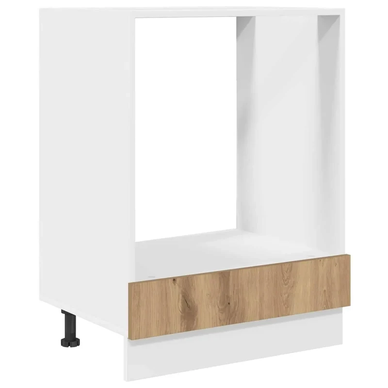 Armoire suspendue moderne design épuré rangement spacieux 60 x 46 x 81 cm en bois d'ingénierie chêne artisanal 02_0051969