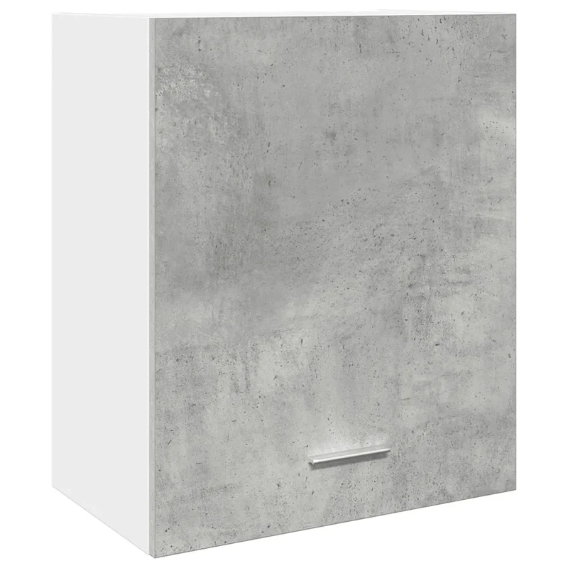 Armoire suspendue murale pratique cuisine design moderne 50 x 31 x 60 cm en bois d'ingénierie gris béton 02_0050753